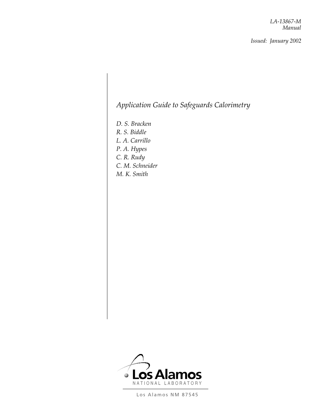 Application Guide to Safeguards Calorimetry