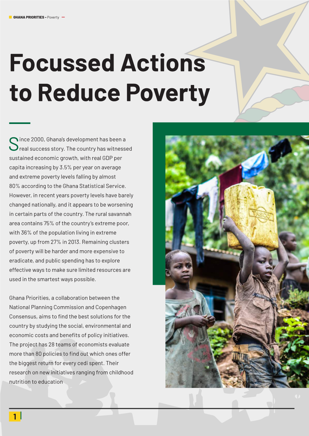 Focussed Actions to Reduce Poverty