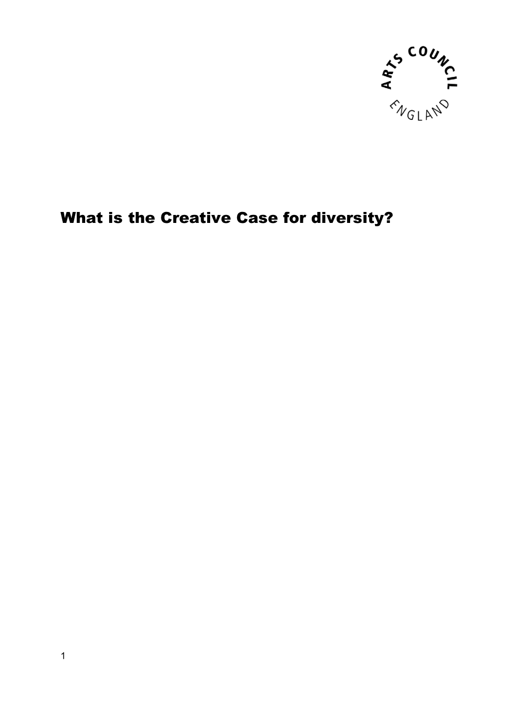 What Is the Creative Case for Diversity?