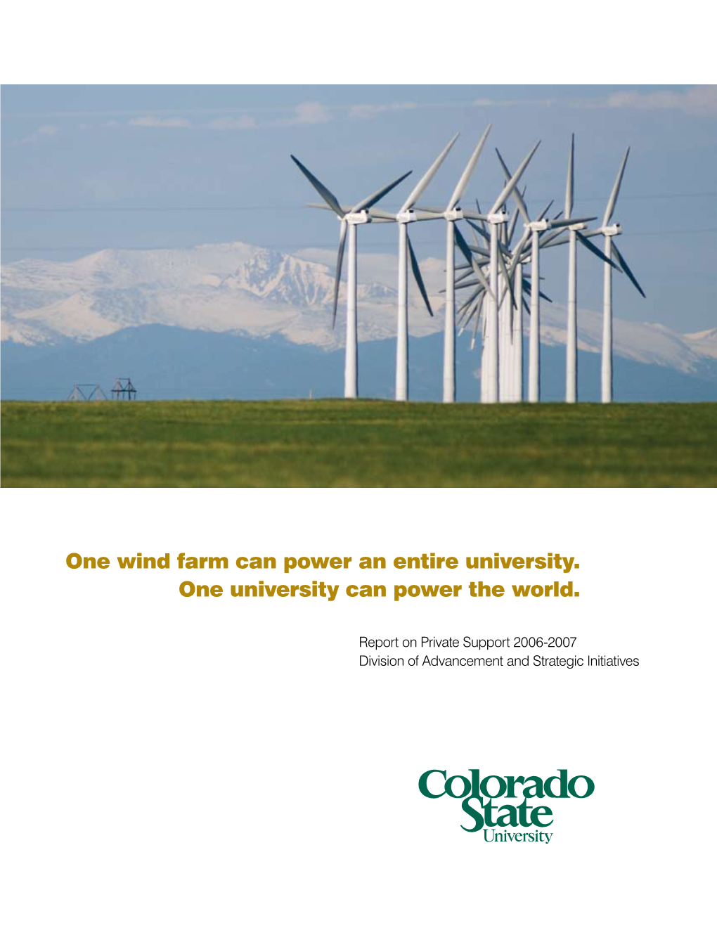 One Wind Farm Can Power an Entire University
