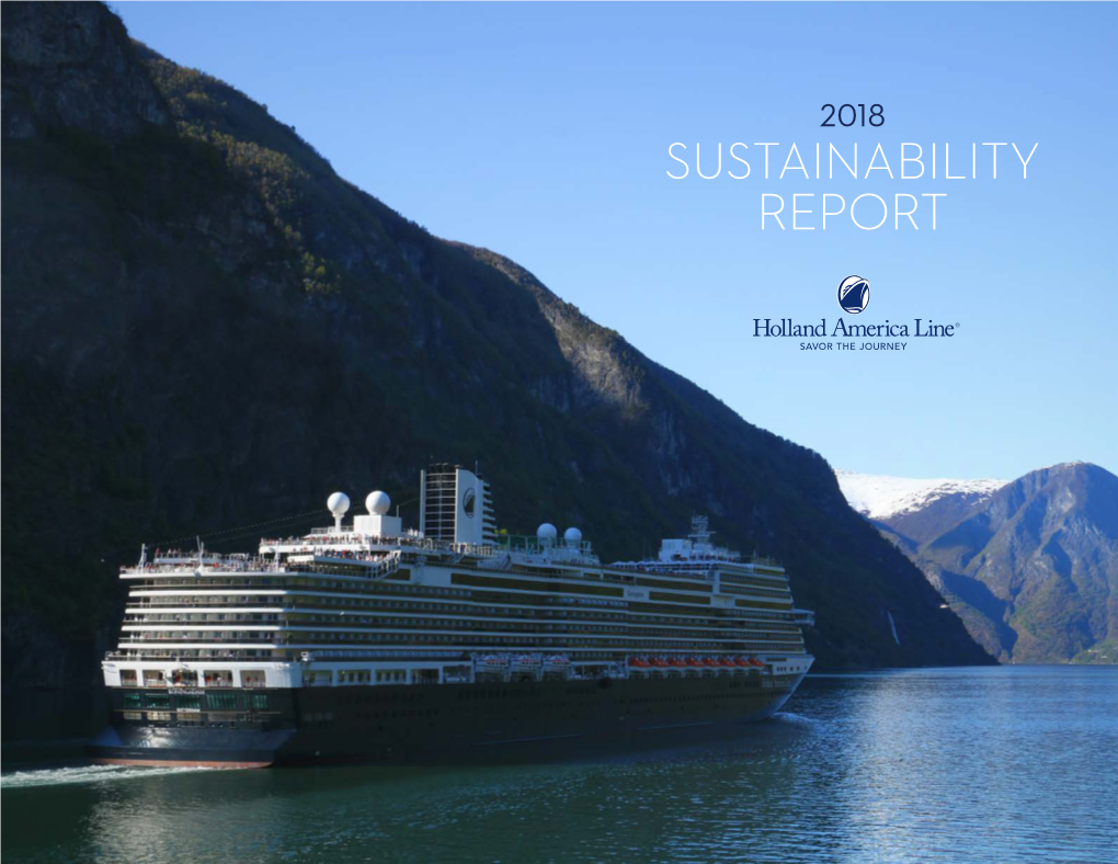 Holland America Line Sustainability Report 2018