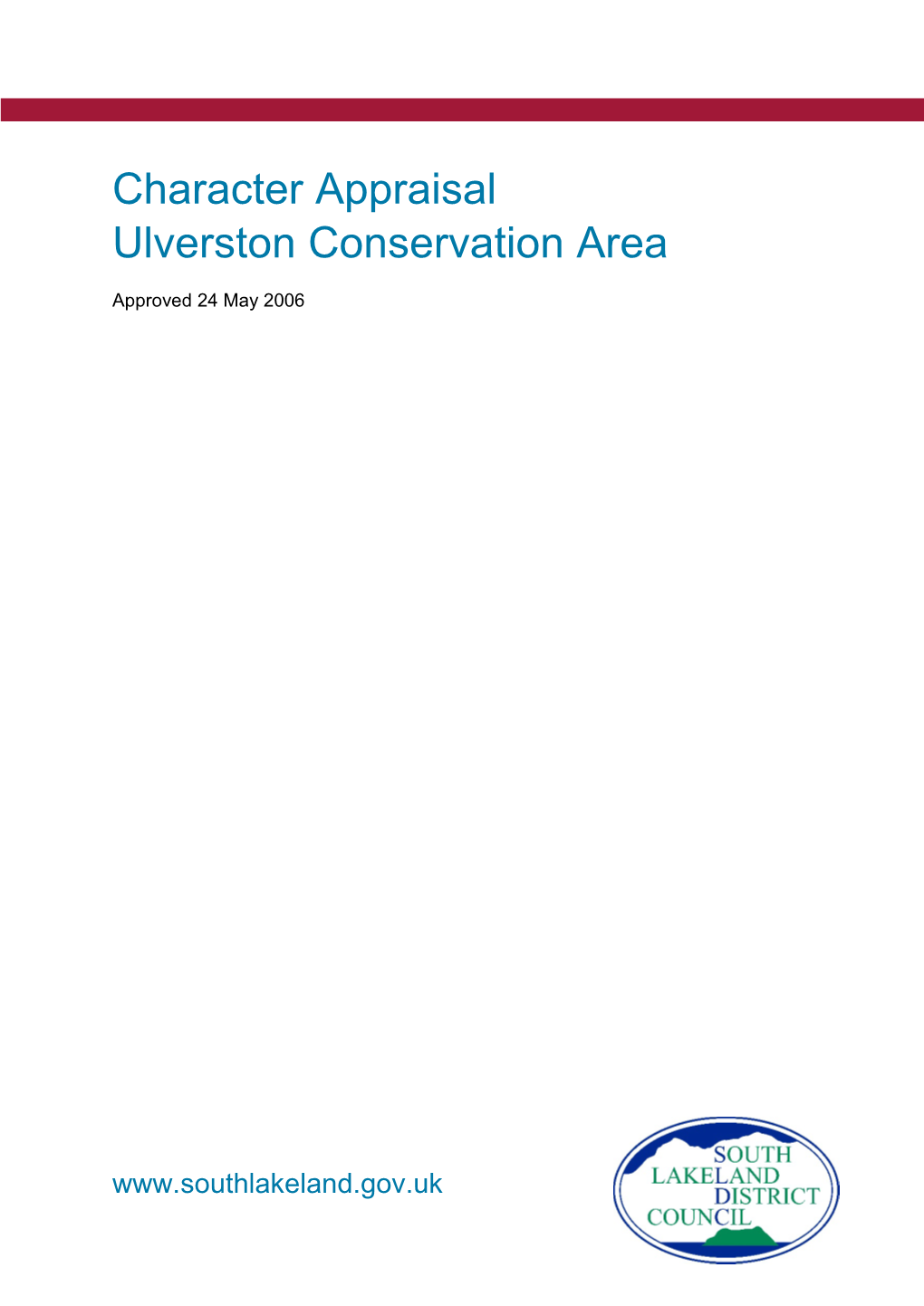 Character Appraisal: Ulverston Conservation Area