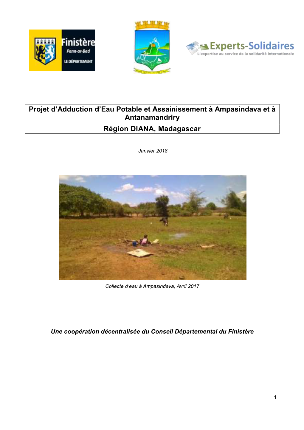 Projet D'adduction D'eau Potable Et Assainissement À Ampasindava Et