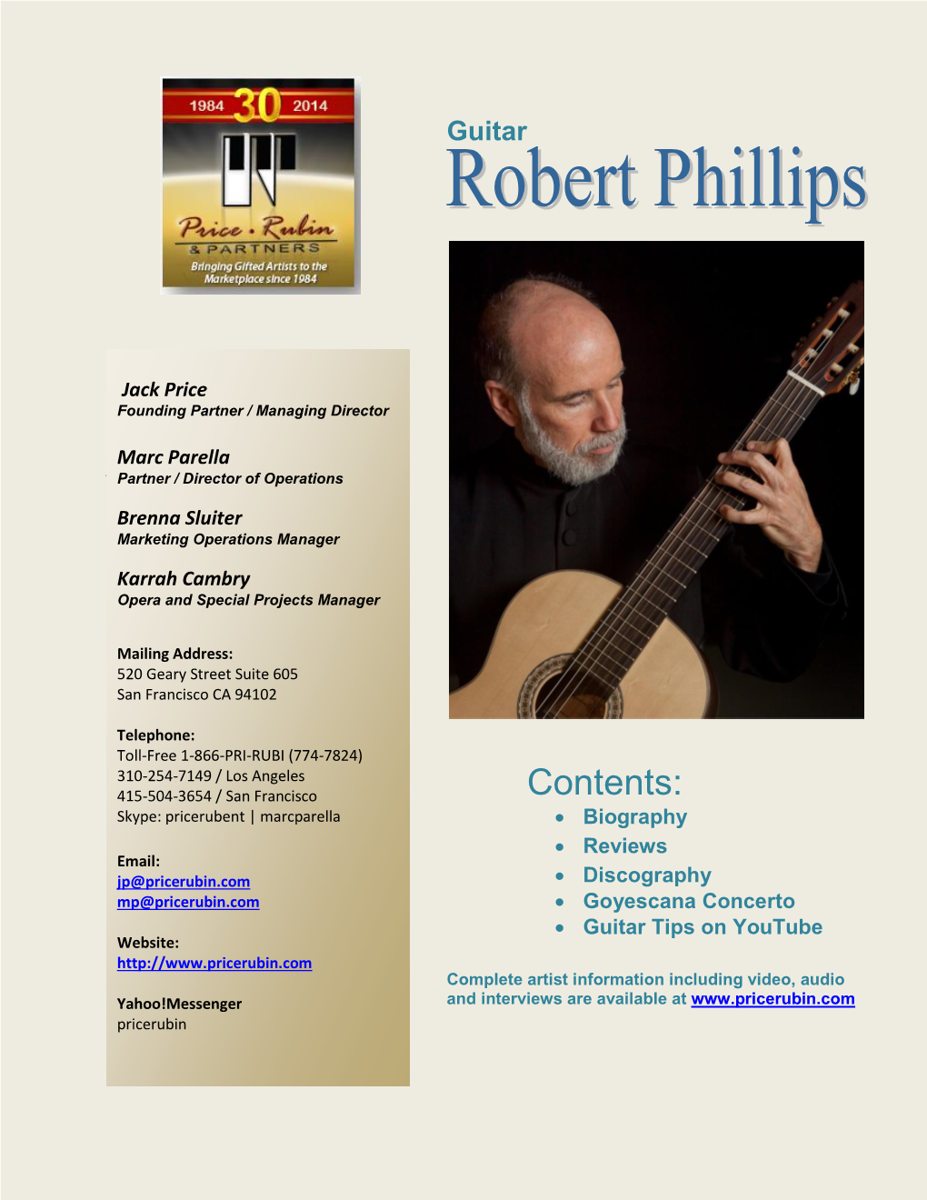 Robert Phillips – Biography