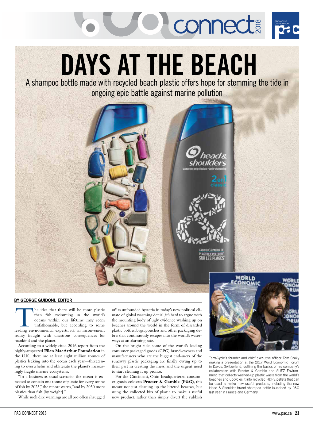 A Shampoo Bottle Made with Recycled Beach Plastic Offers Hope for Stemming the Tide in Ongoing Epic Battle Against Marine Pollution