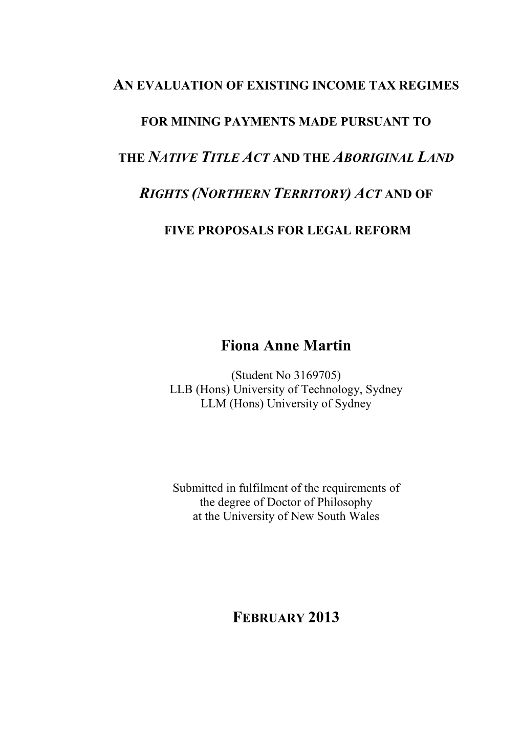 An Evaluation of Existing Income Tax Regimes for Mining