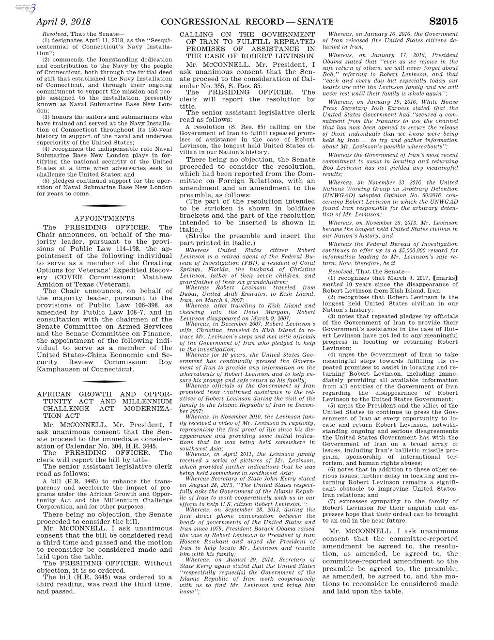 Congressional Record—Senate S2015