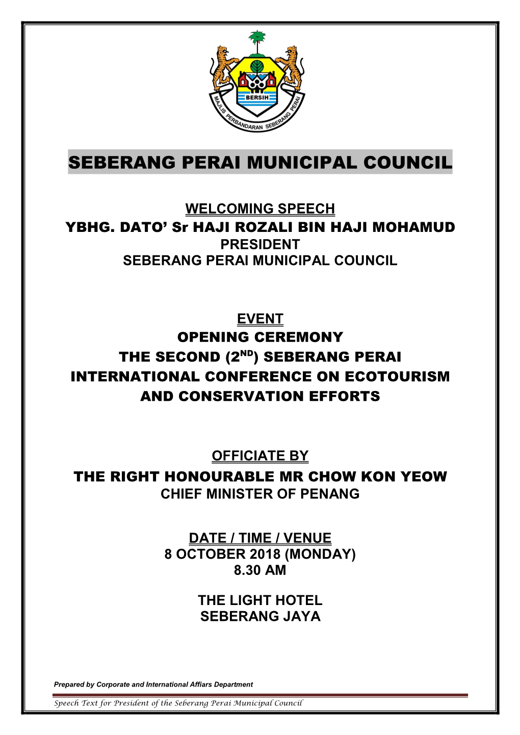 Seberang Perai Municipal Council