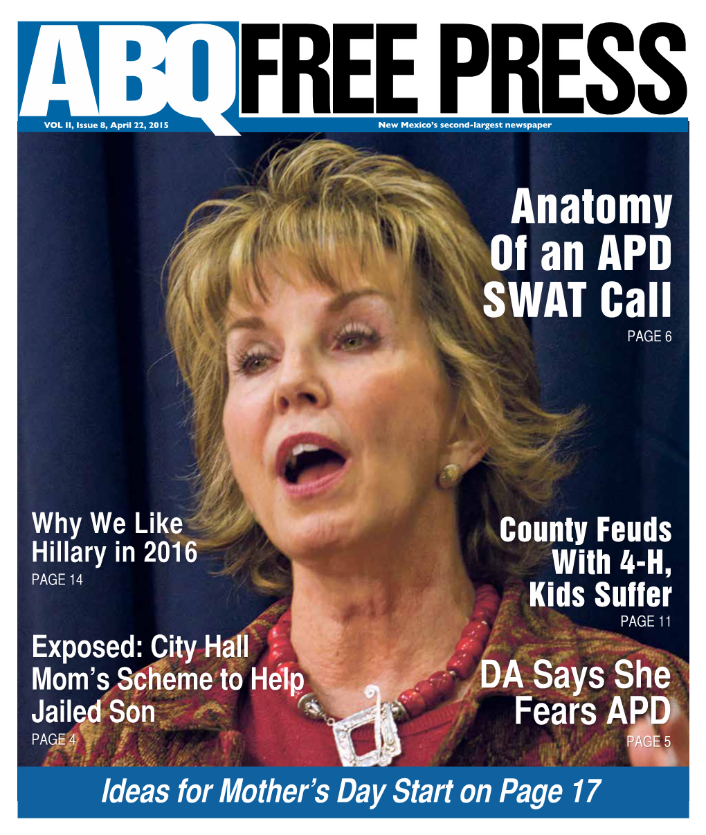 ABQ Free Press, April 22, 2015