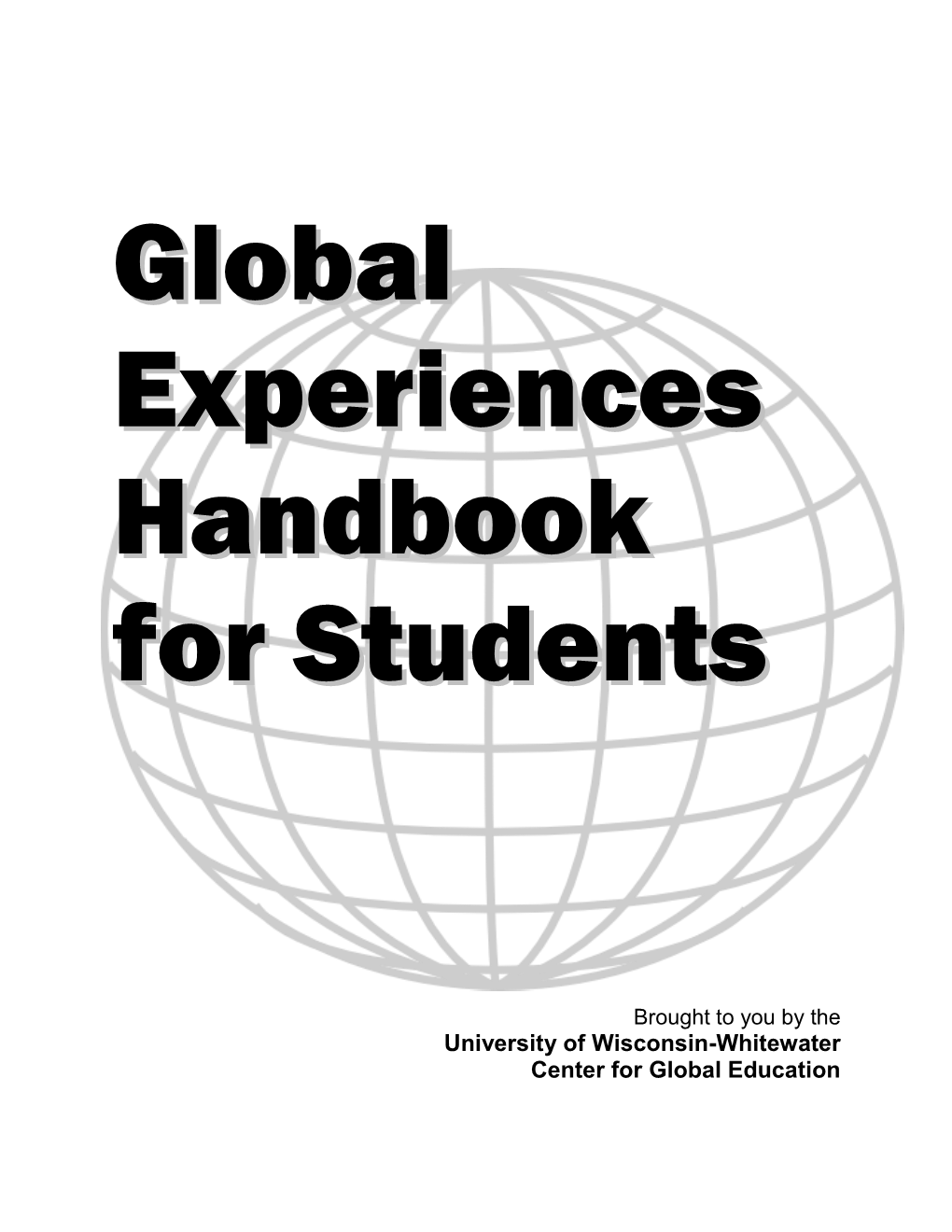 Global Experiences Handbook for Students
