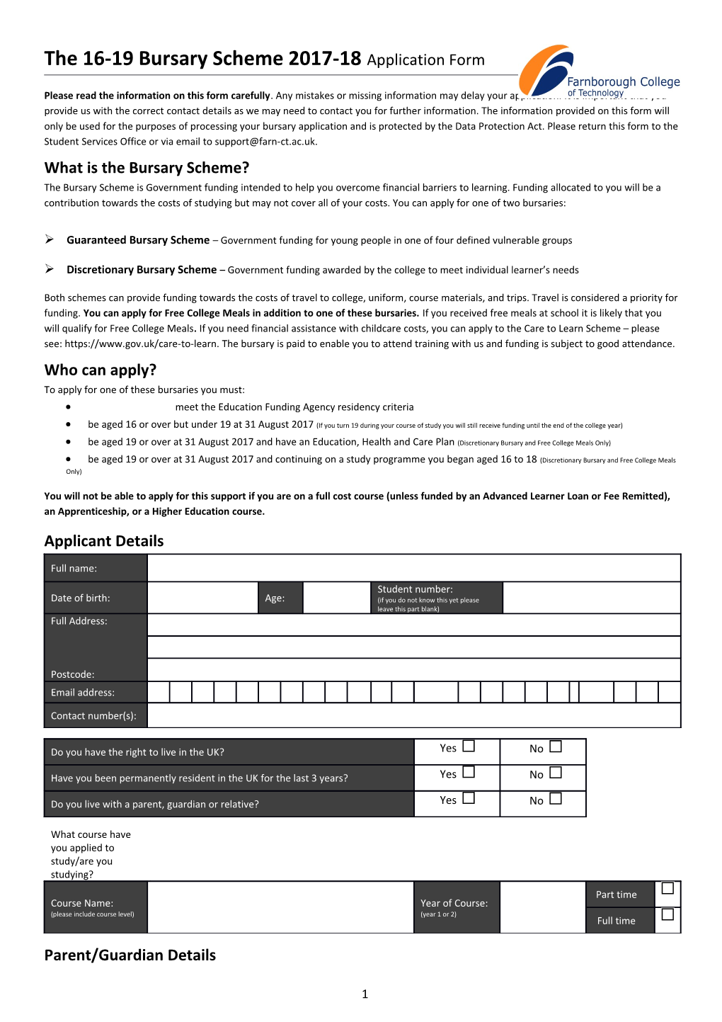 What Is the Bursary Scheme?