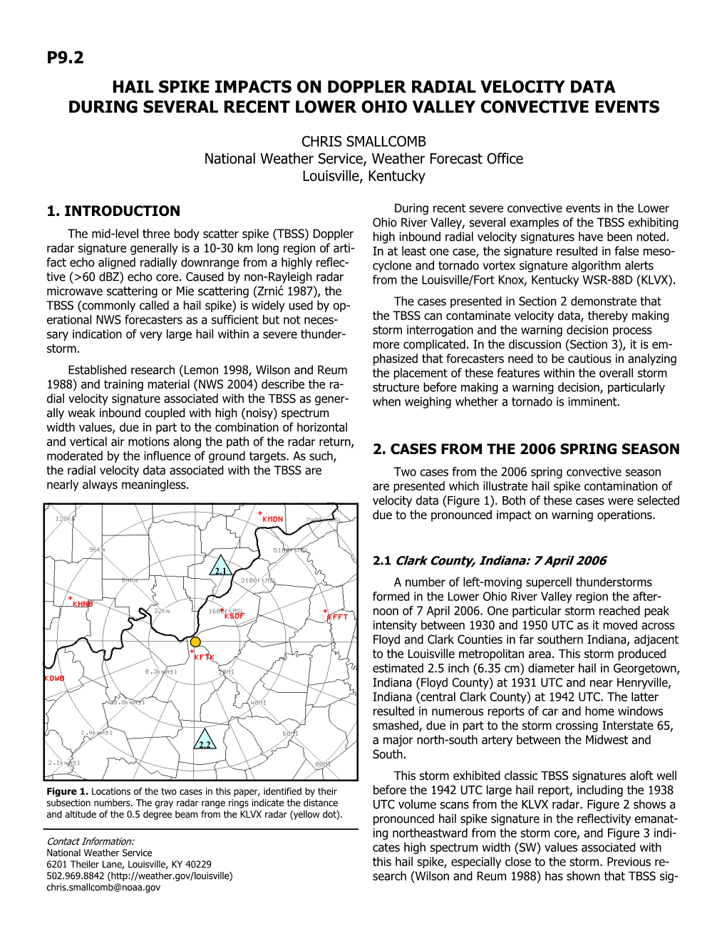 Hail Spike Impacts on Doppler Radial Velocity Data During Several Recent Lower Ohio Valley Convective Events