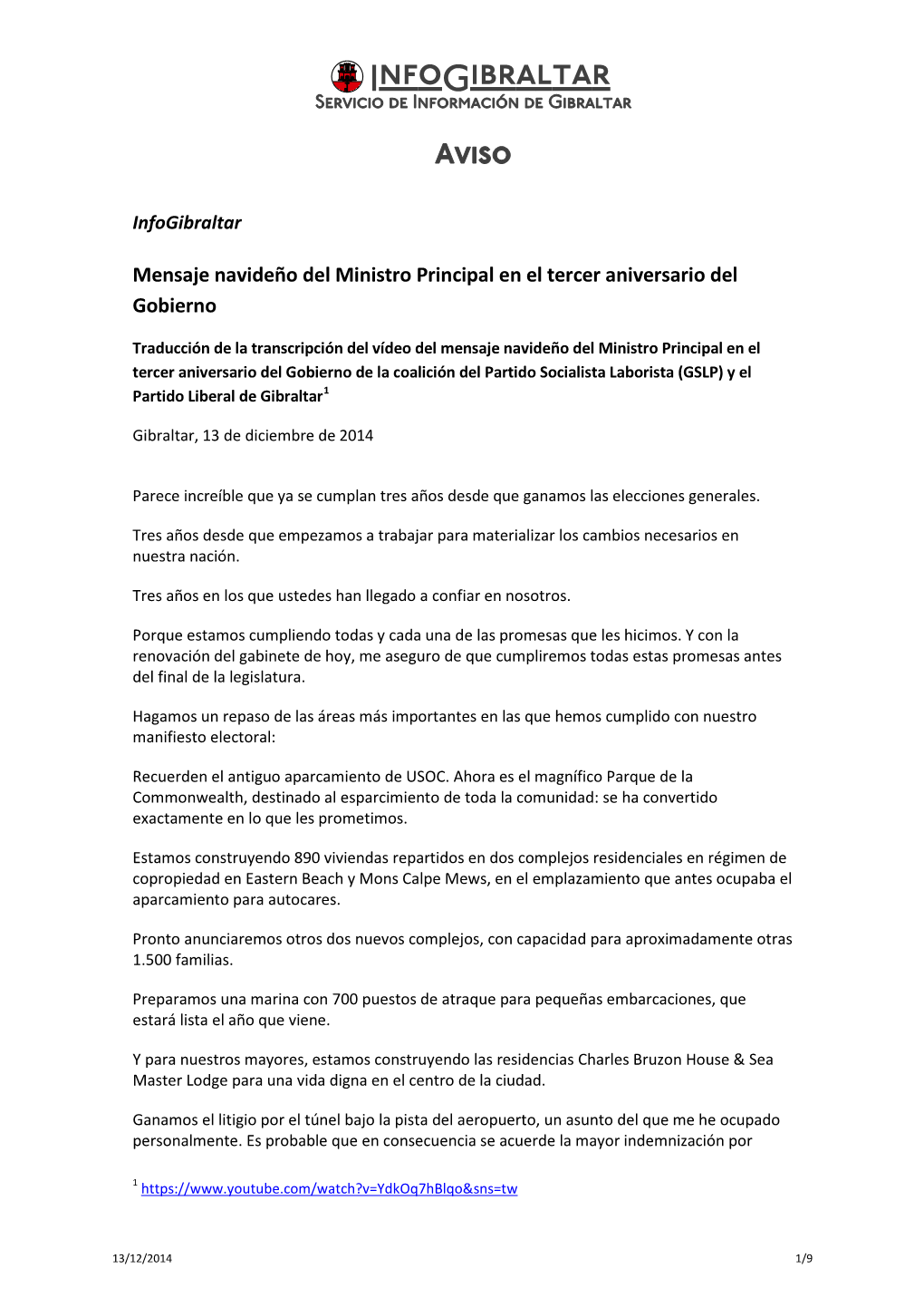 Infogibraltar Servicio De Información De Gibraltar
