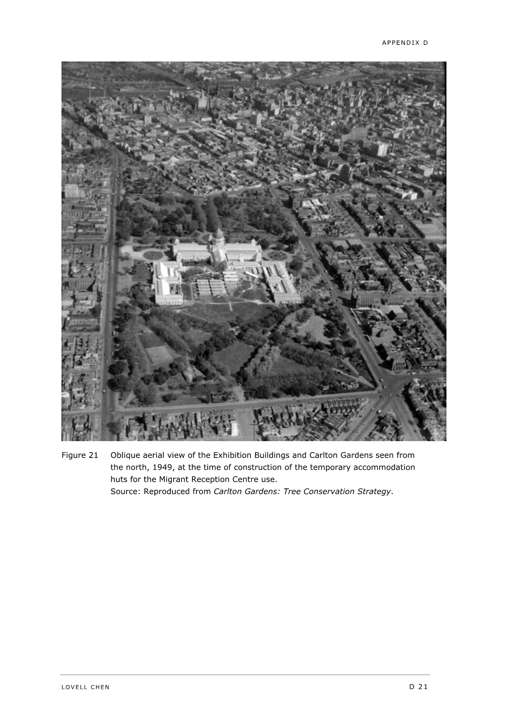 Figure 21 Oblique Aerial View of the Exhibition