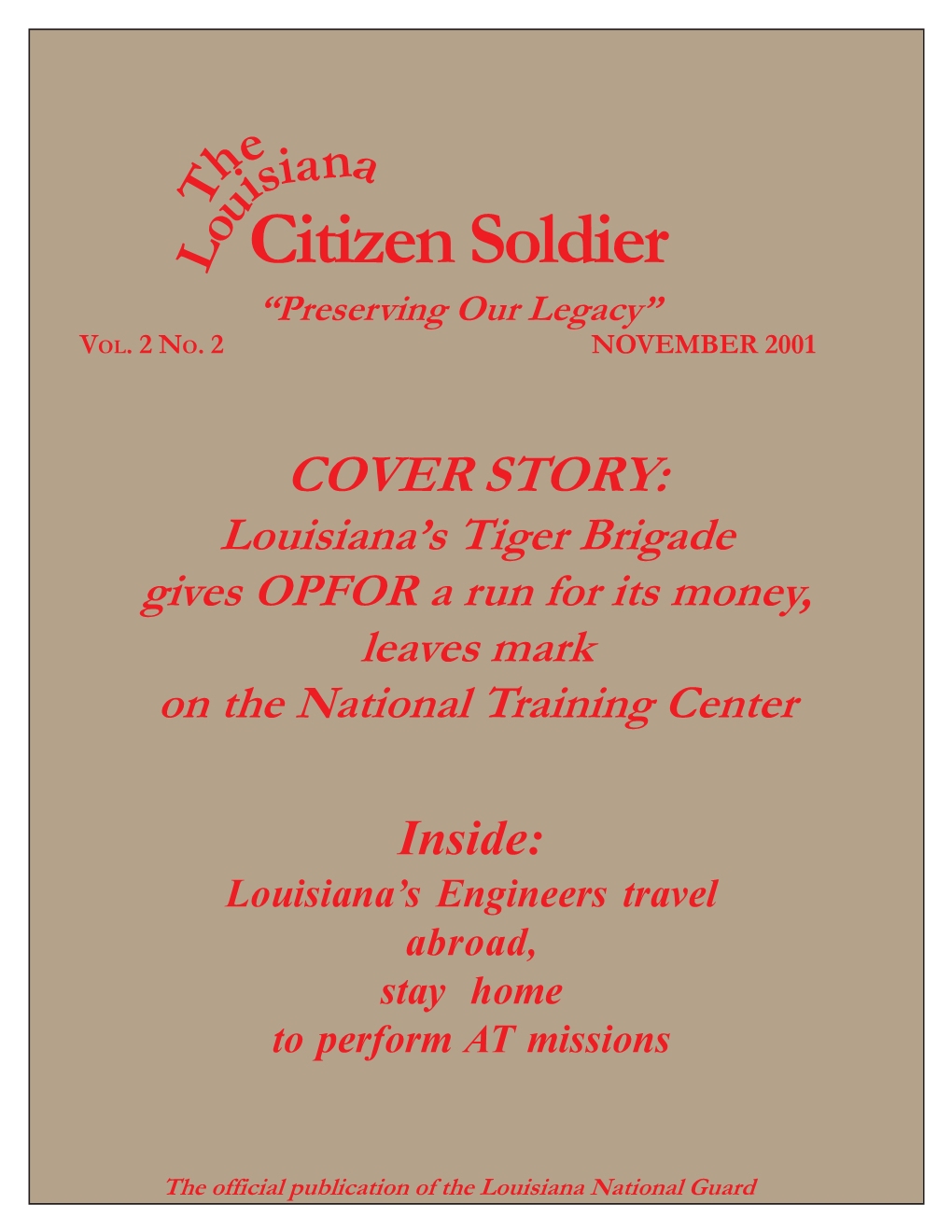 Citizen Soldier L Preserving Our Legacy VOL