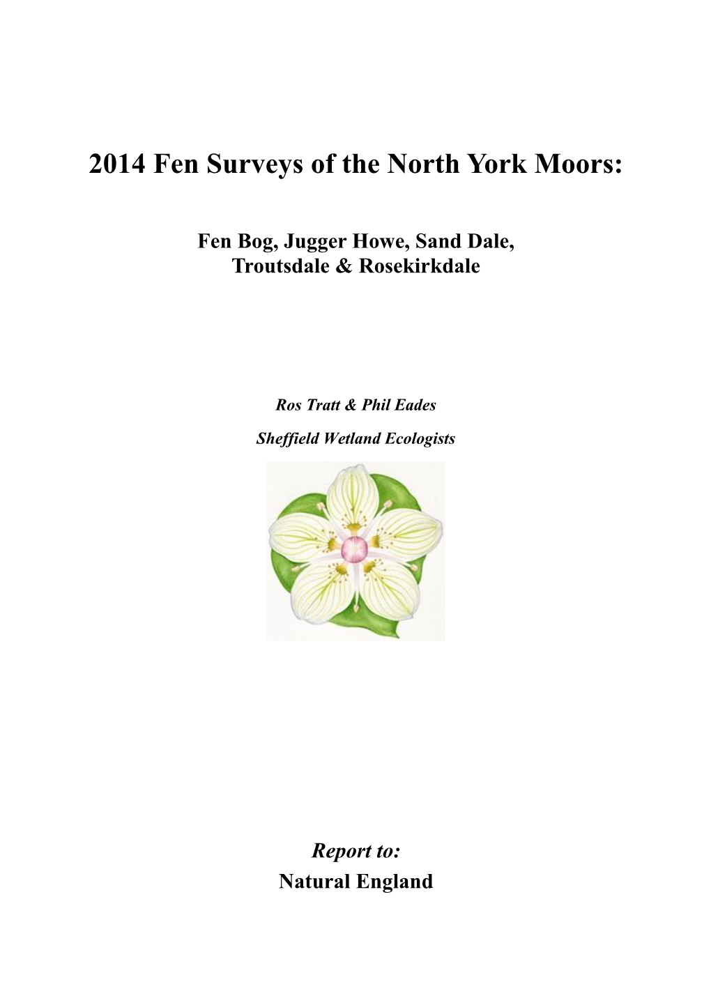 2014 Fen Surveys of the North York Moors