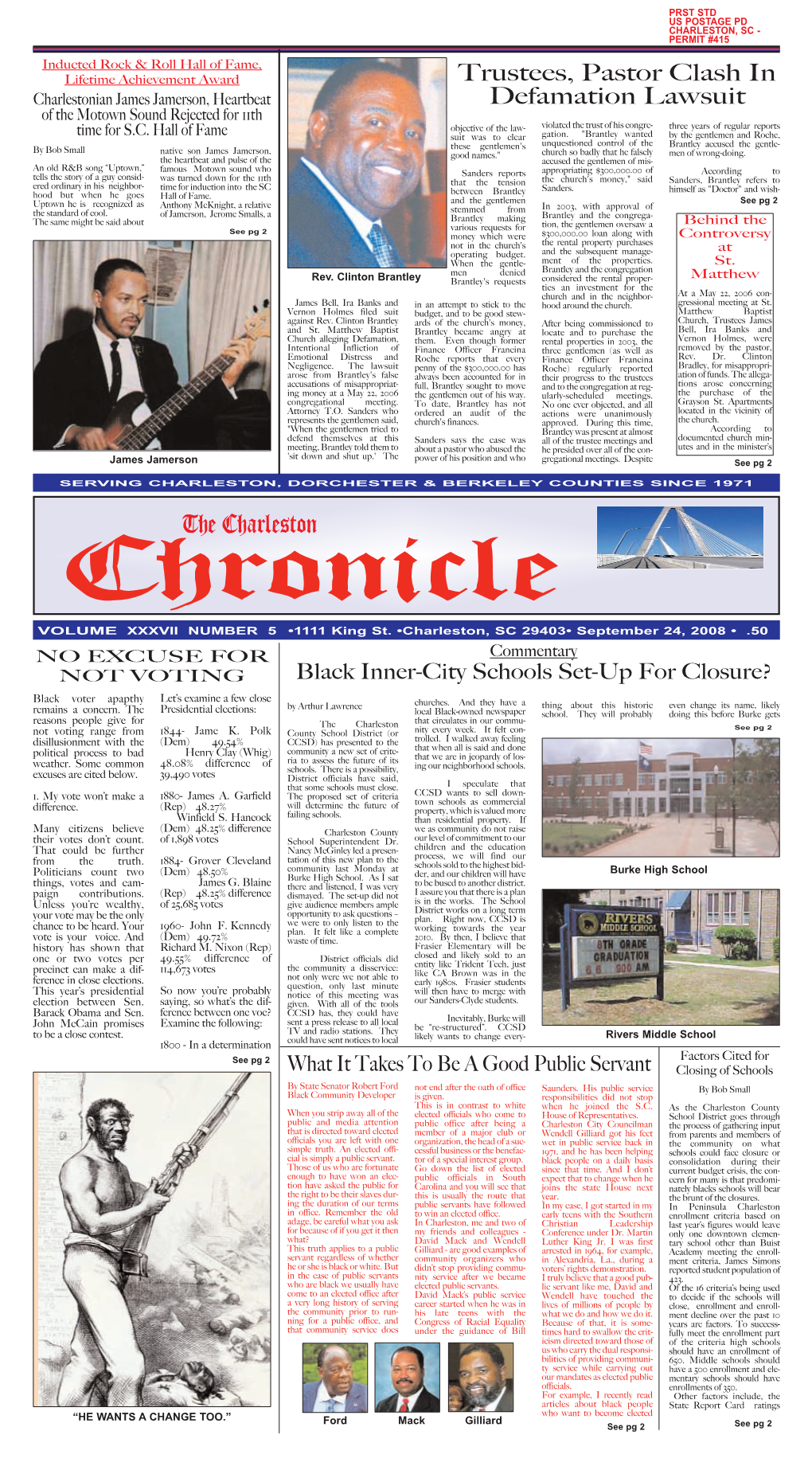 The Charleston Chronicle VOLUME XXXVII NUMBER 5 •1111 King St