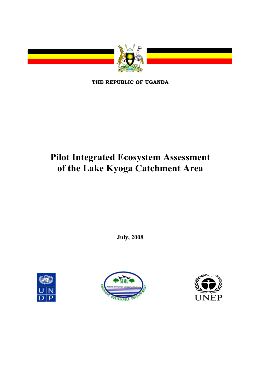 Pilot Integrated Ecosystem Assessment of the Lake Kyoga Catchment Area