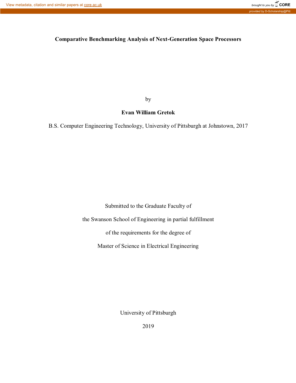 Comparative Benchmarking Analysis of Next-Generation Space Processors