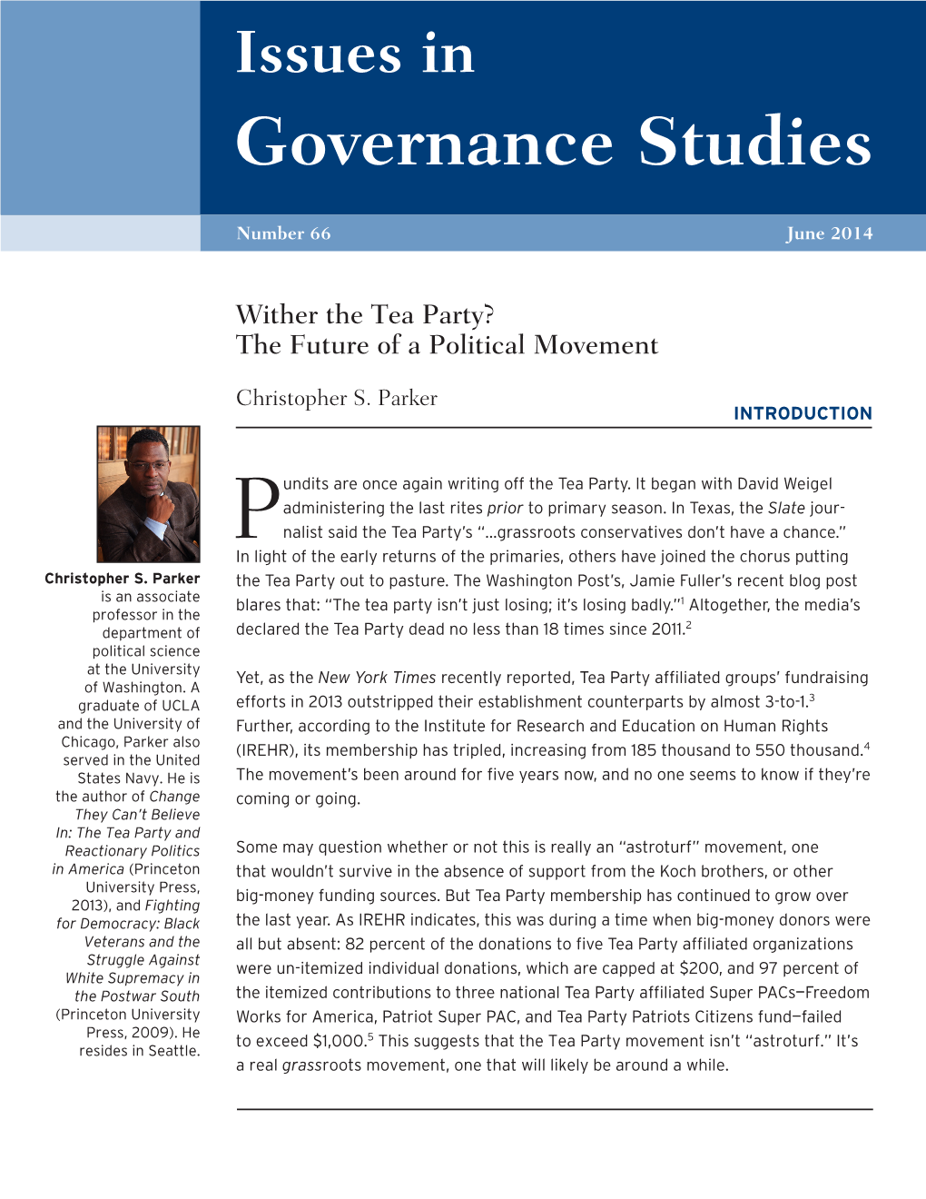 Governance Studies