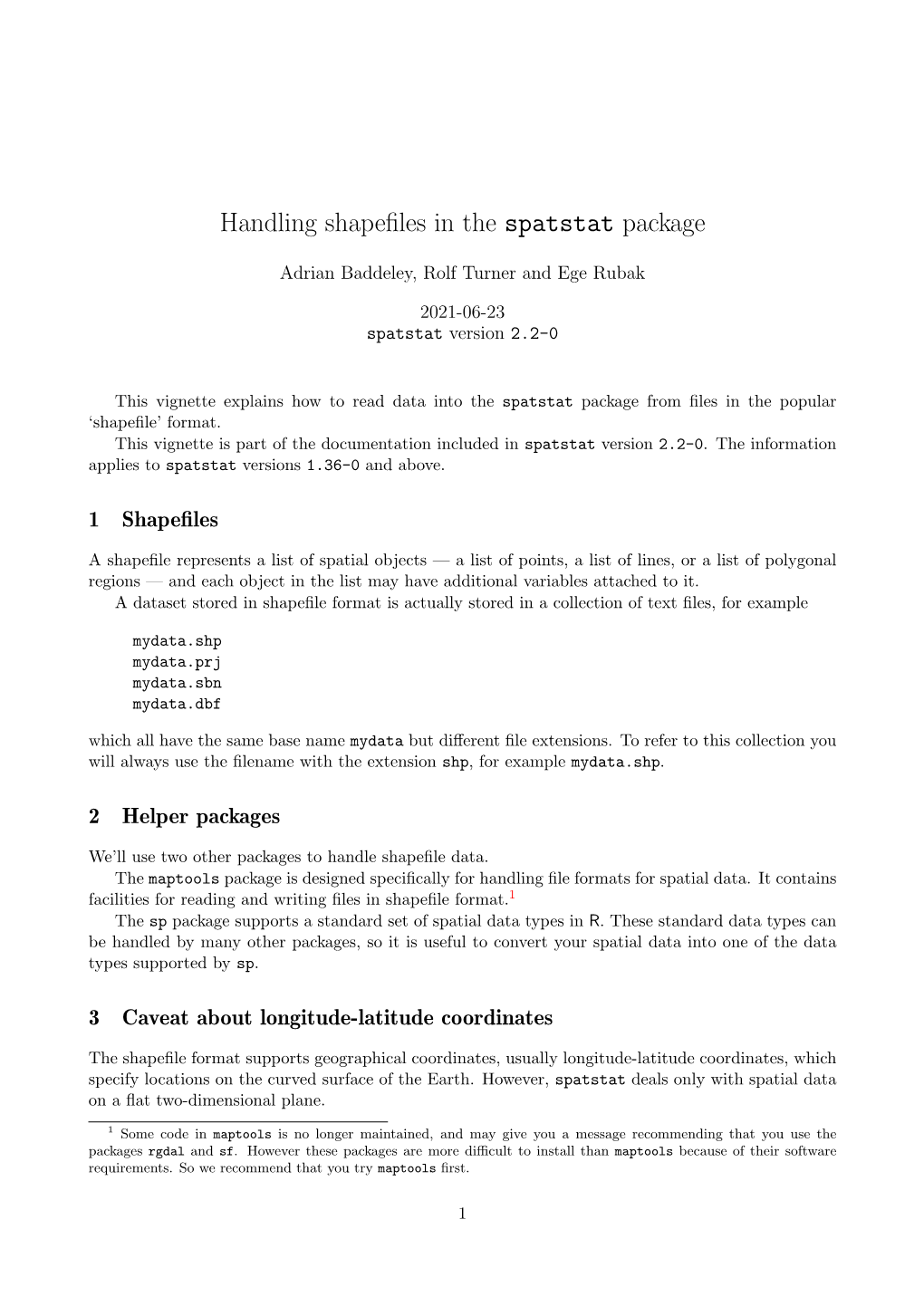 Handling Shapefiles in the Spatstat Package