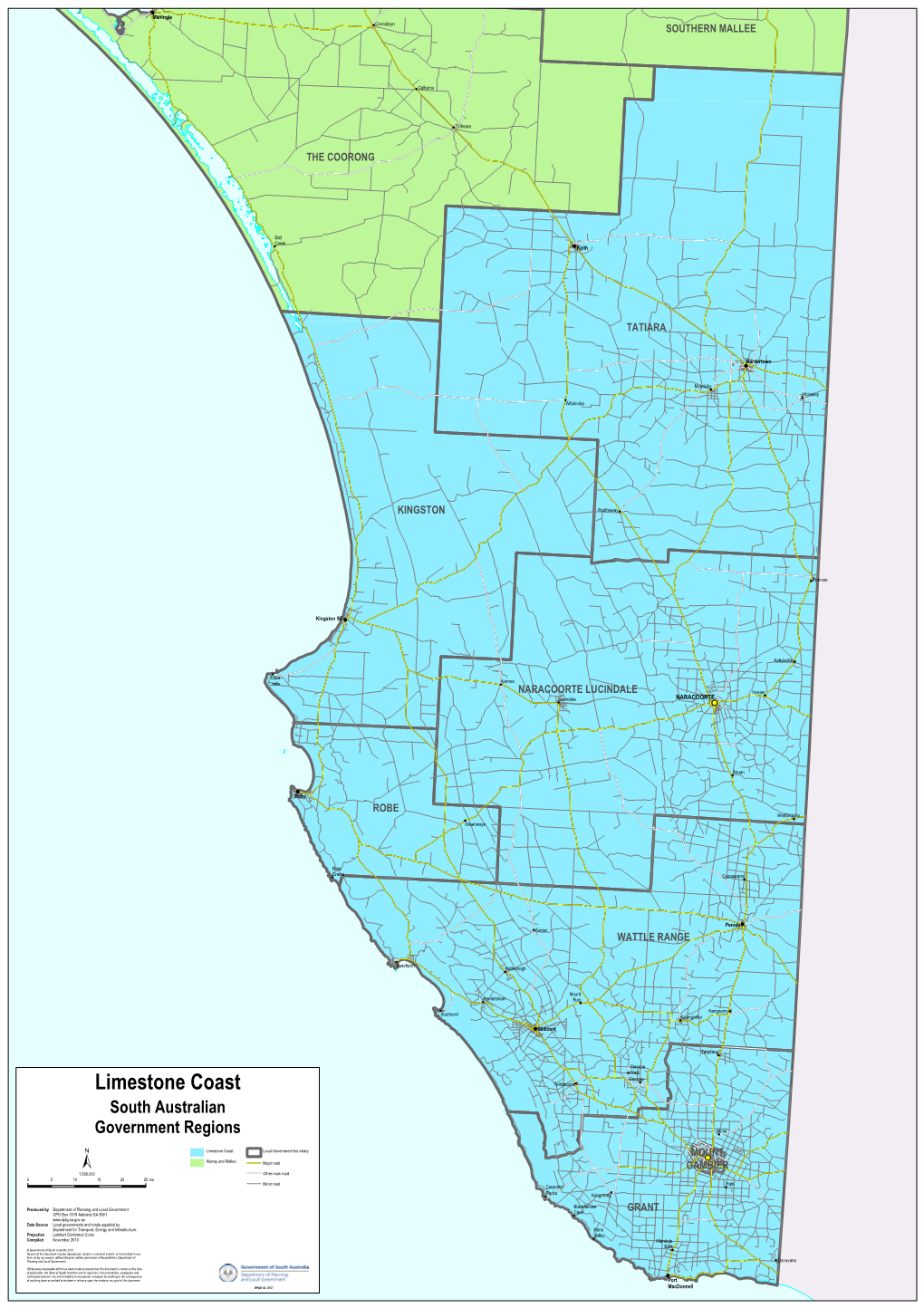 Limestone Coast SA Government Region