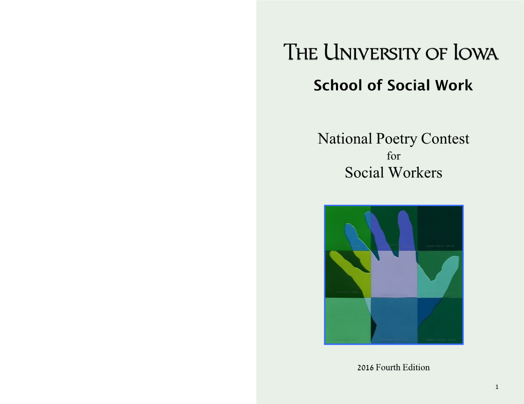 National Poetry Contest Social Workers