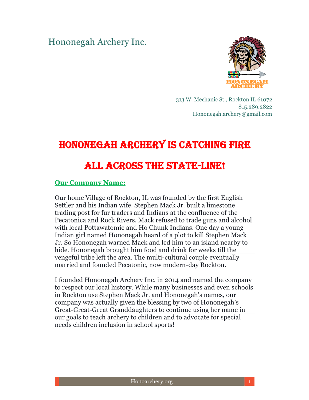 Hononegah Archery Is Catching Fire All Across the State-Line!