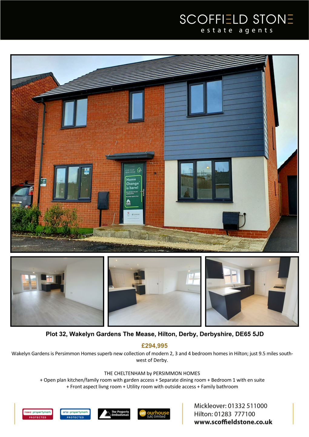 Plot 32, Wakelyn Gardens the Mease, Hilton, Derby, Derbyshire