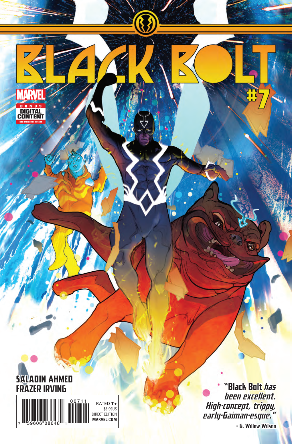 SALADIN AHMED FRAZER IRVING “Black Bolt Has Been Excellent