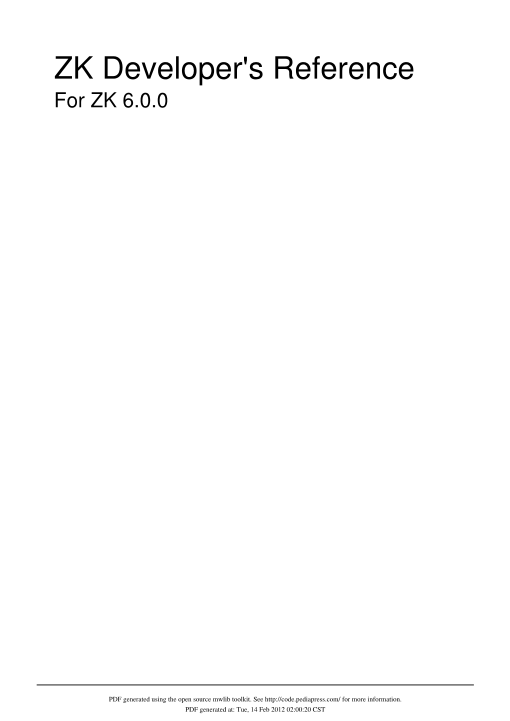ZK 6.0.0 Developer's Reference.Pdf