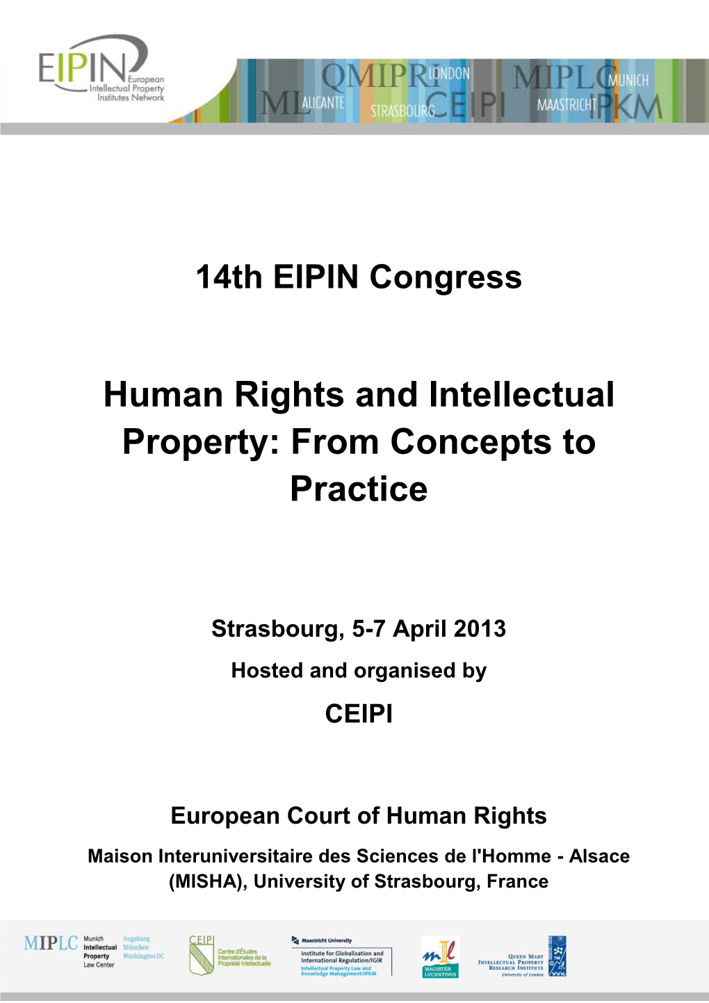 Human Rights and Intellectual Property: from Concepts to Practice