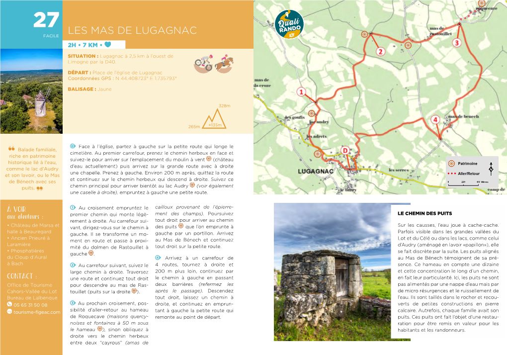 Les Mas De Lugagnac Facile 2H • 7 Km •