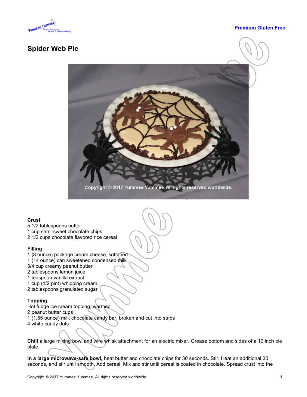 Spider Web Pie