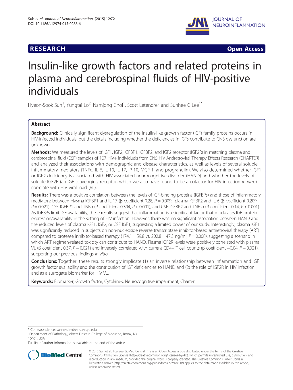 Insulin-Like Growth Factors and Related Proteins in Plasma And