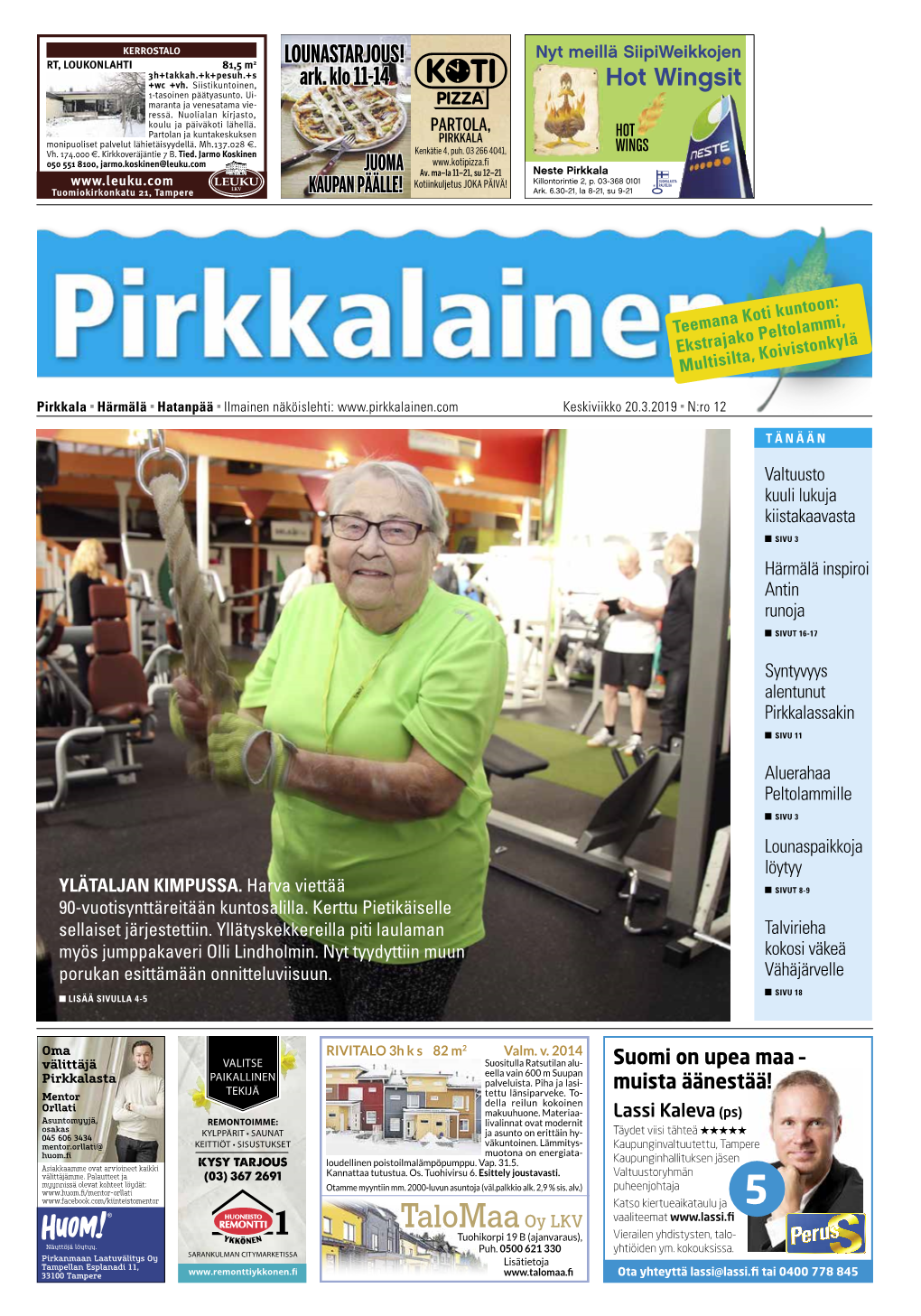 Nro 12 Pirkkalainen 20.3.19