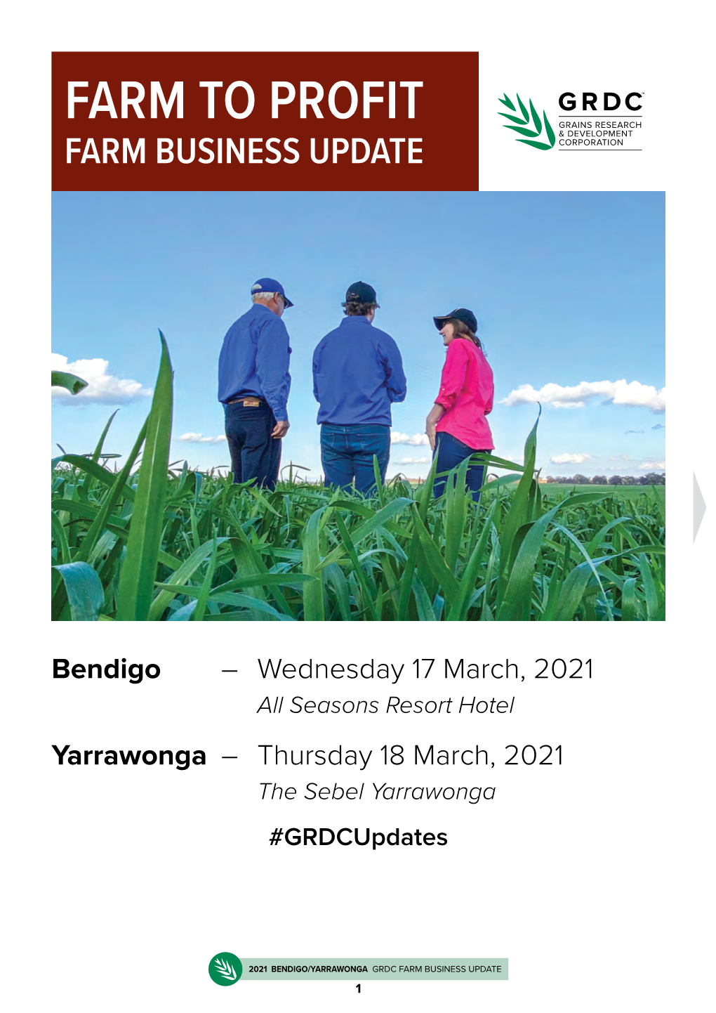 Farm to Profit Farm Business Update