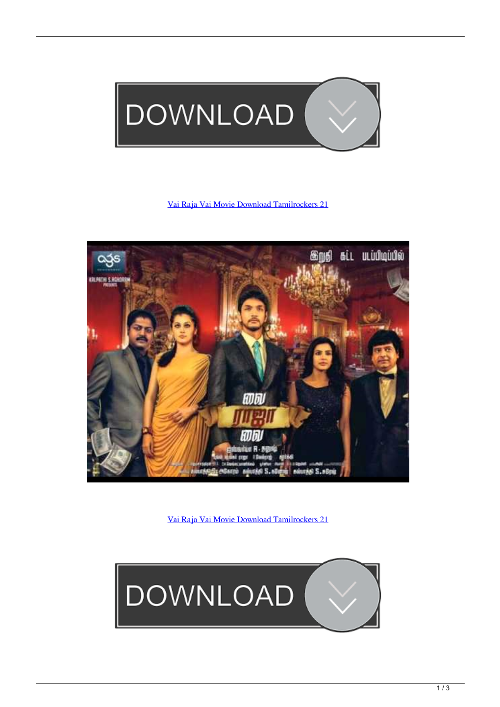 Vai Raja Vai Movie Download Tamilrockers 21