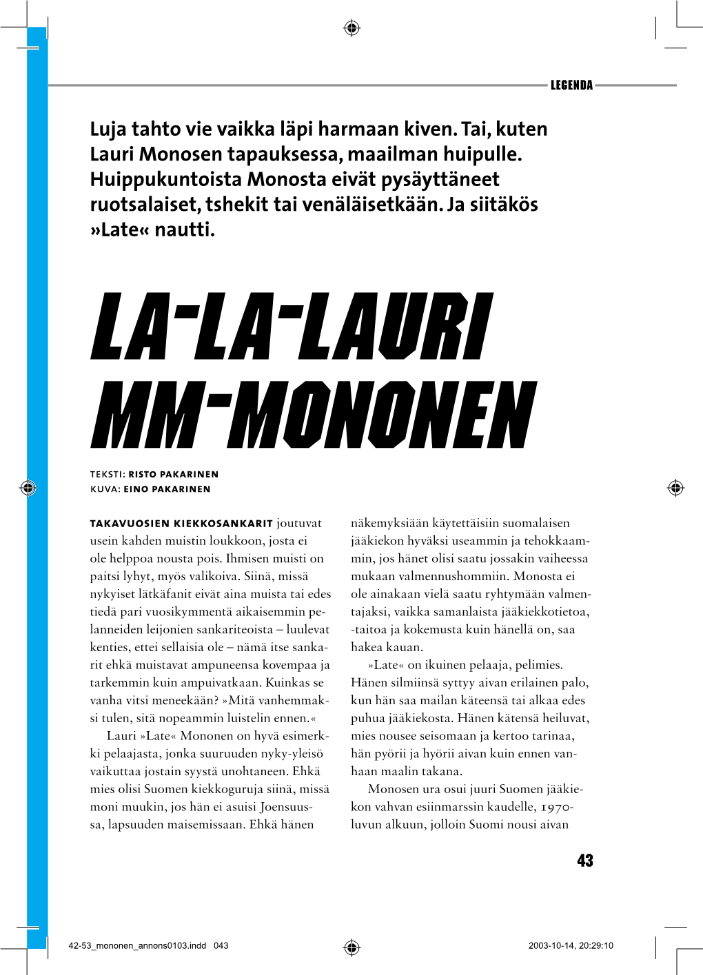 La-La-Lauri Mm-Mononen