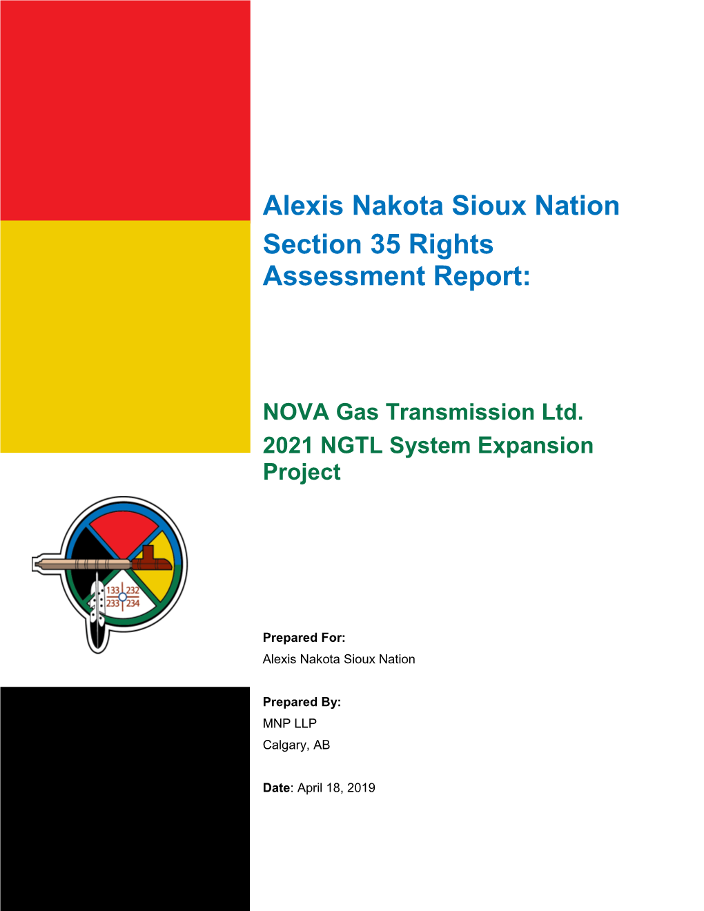 Alexis Nakota Sioux Nation Section 35 Rights Assessment Report