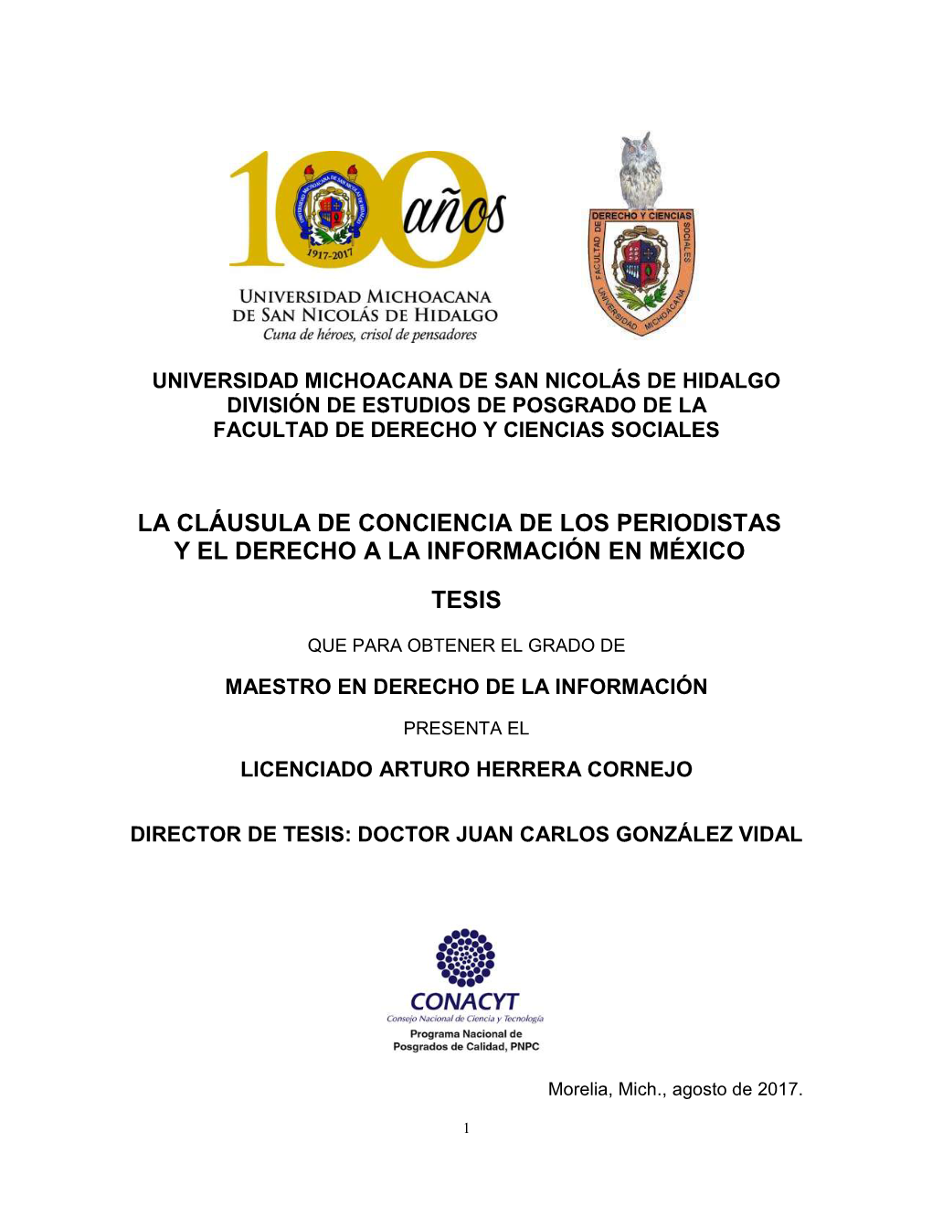 La Cláusula De Conciencia De Los Periodistas Y El Derecho a La Información En México