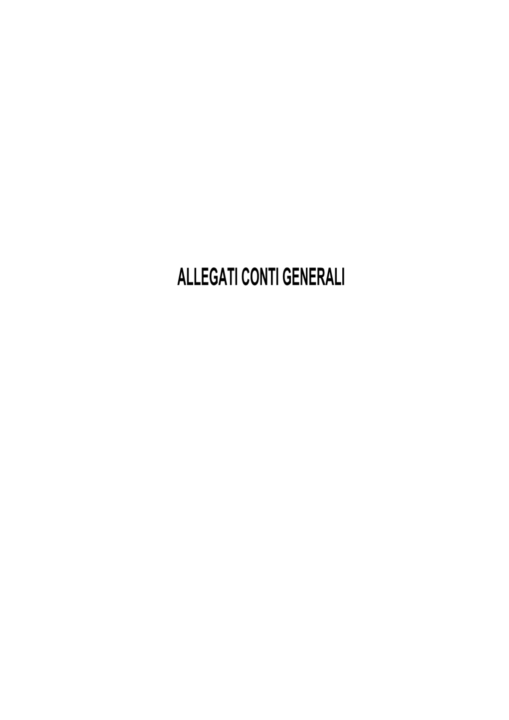 Allegati Conti Generali