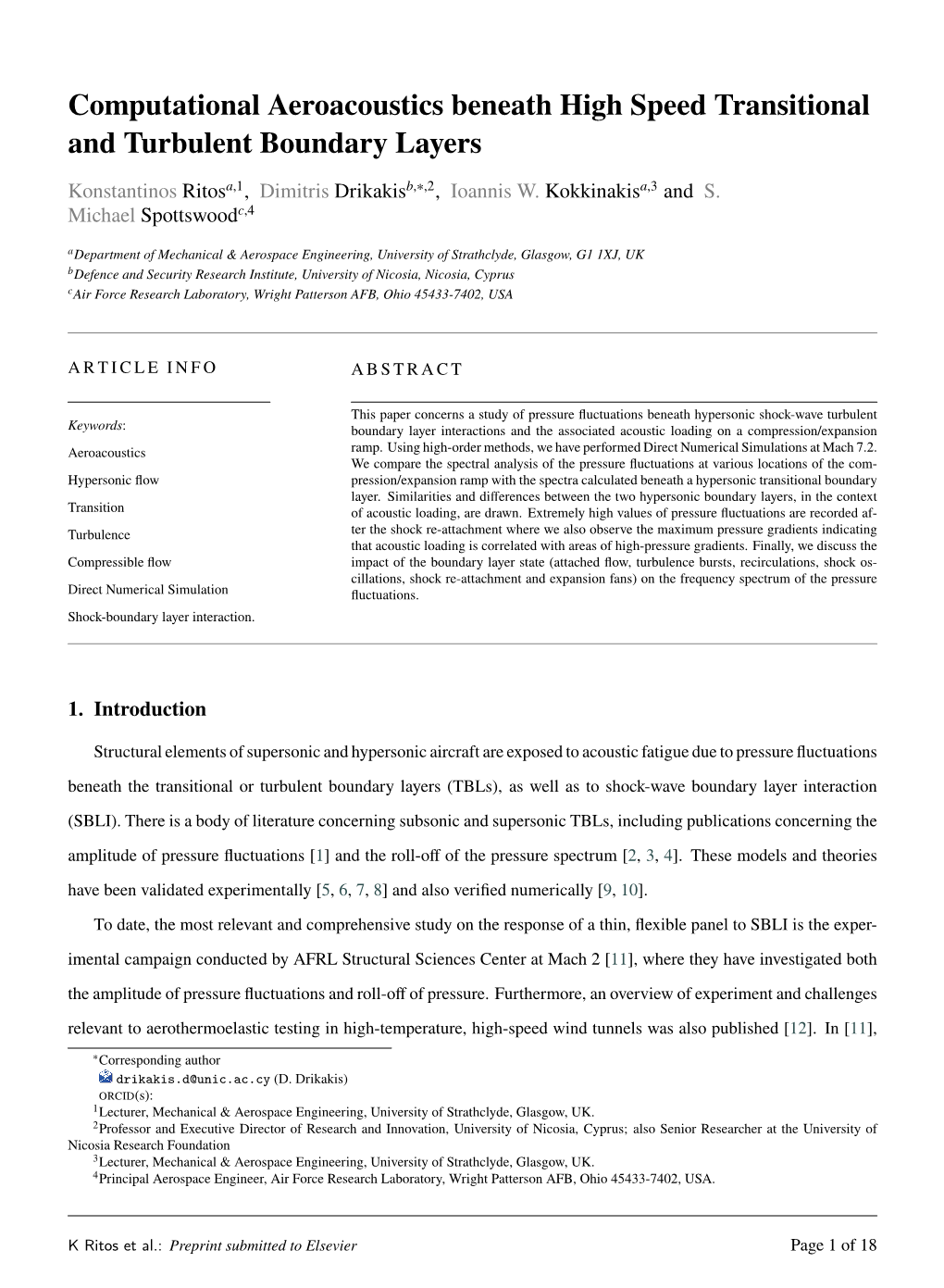 Computational Aeroacoustics Beneath High Speed Transitional and Turbulent Boundary Layers