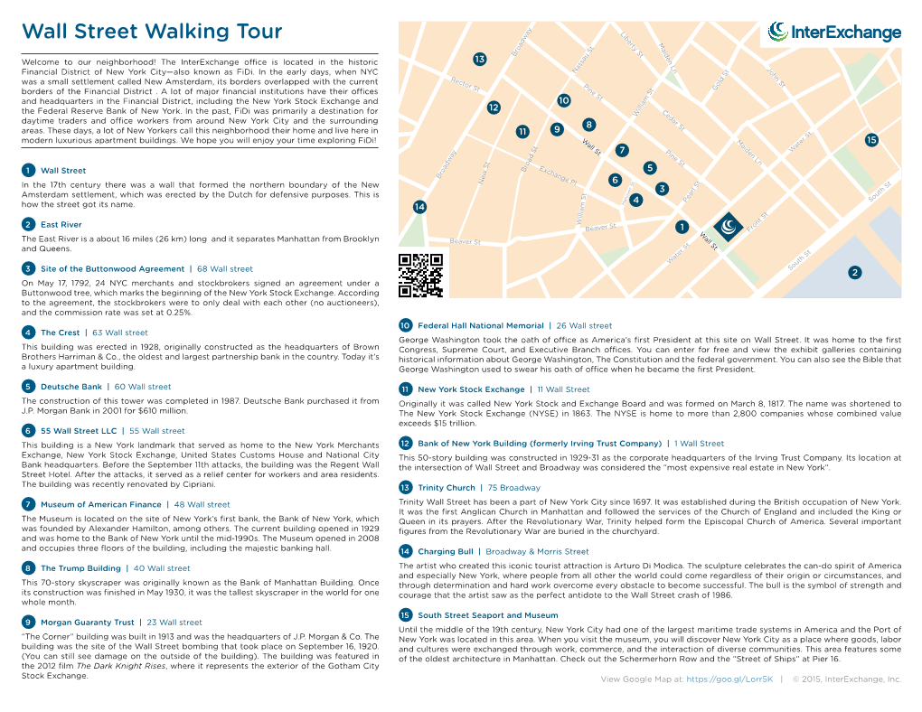 Wall Street Walking Tour