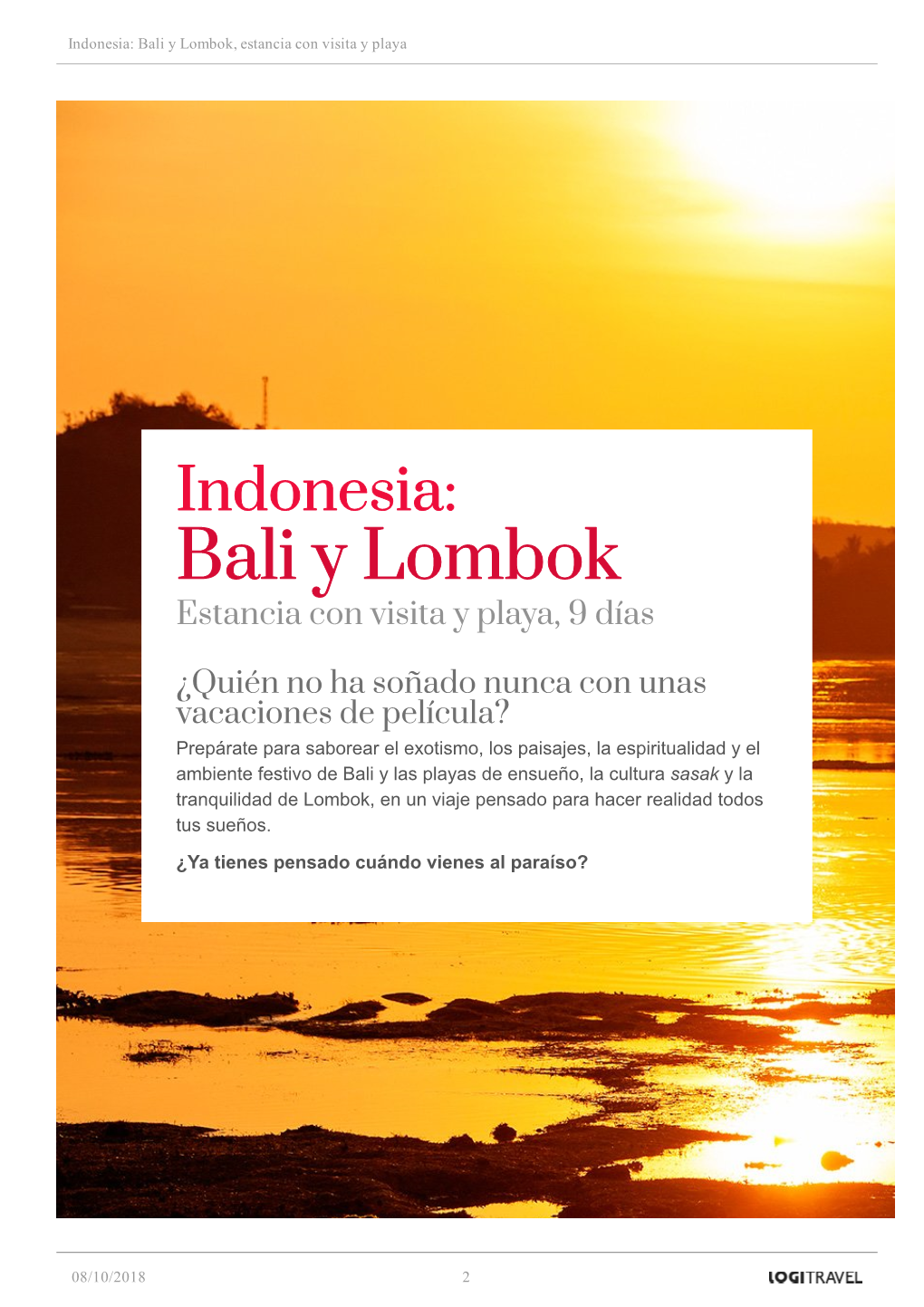 Bali Y Lombok, Estancia Con Visita Y Playa