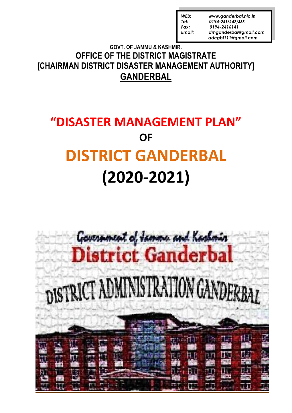 District Ganderbal (2020-2021)