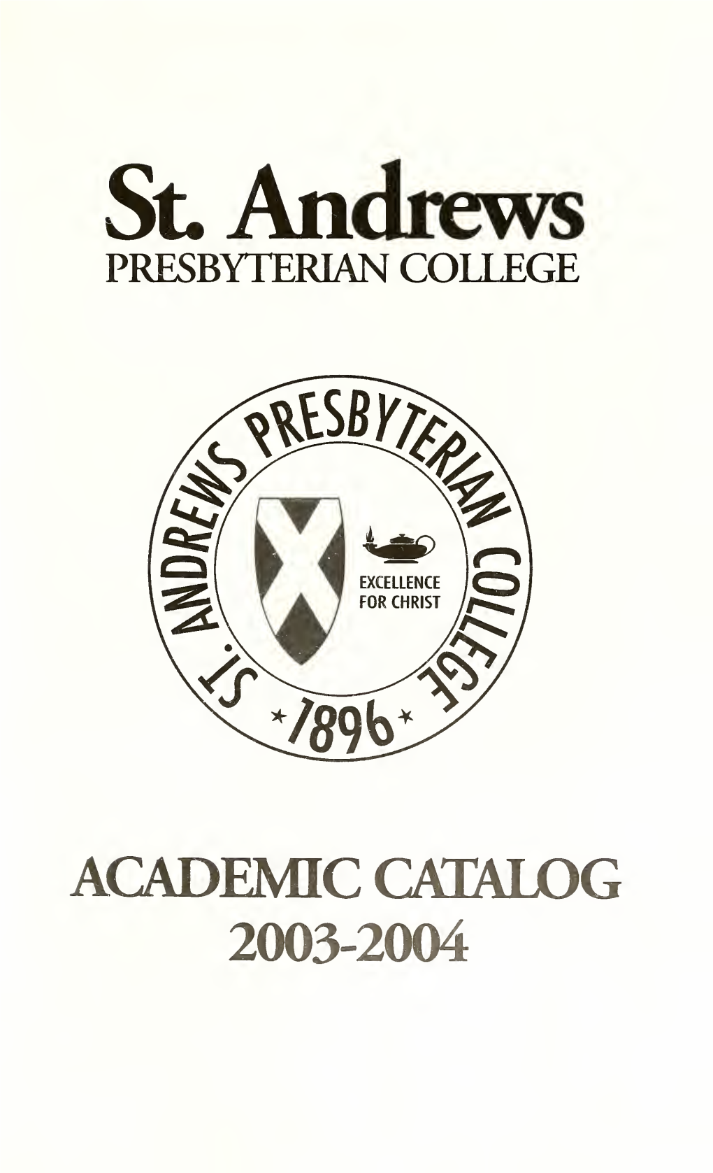 St. Andrews Presbyterian College Catalog