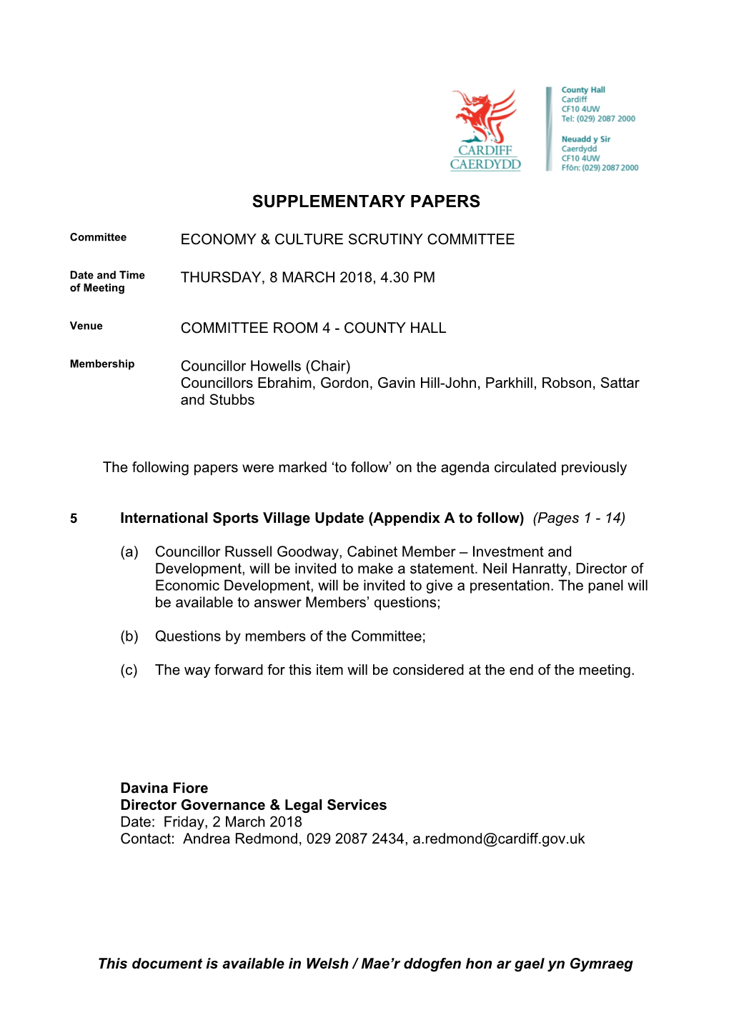 Item 5 Appendix a ( Confidential App 4 of App