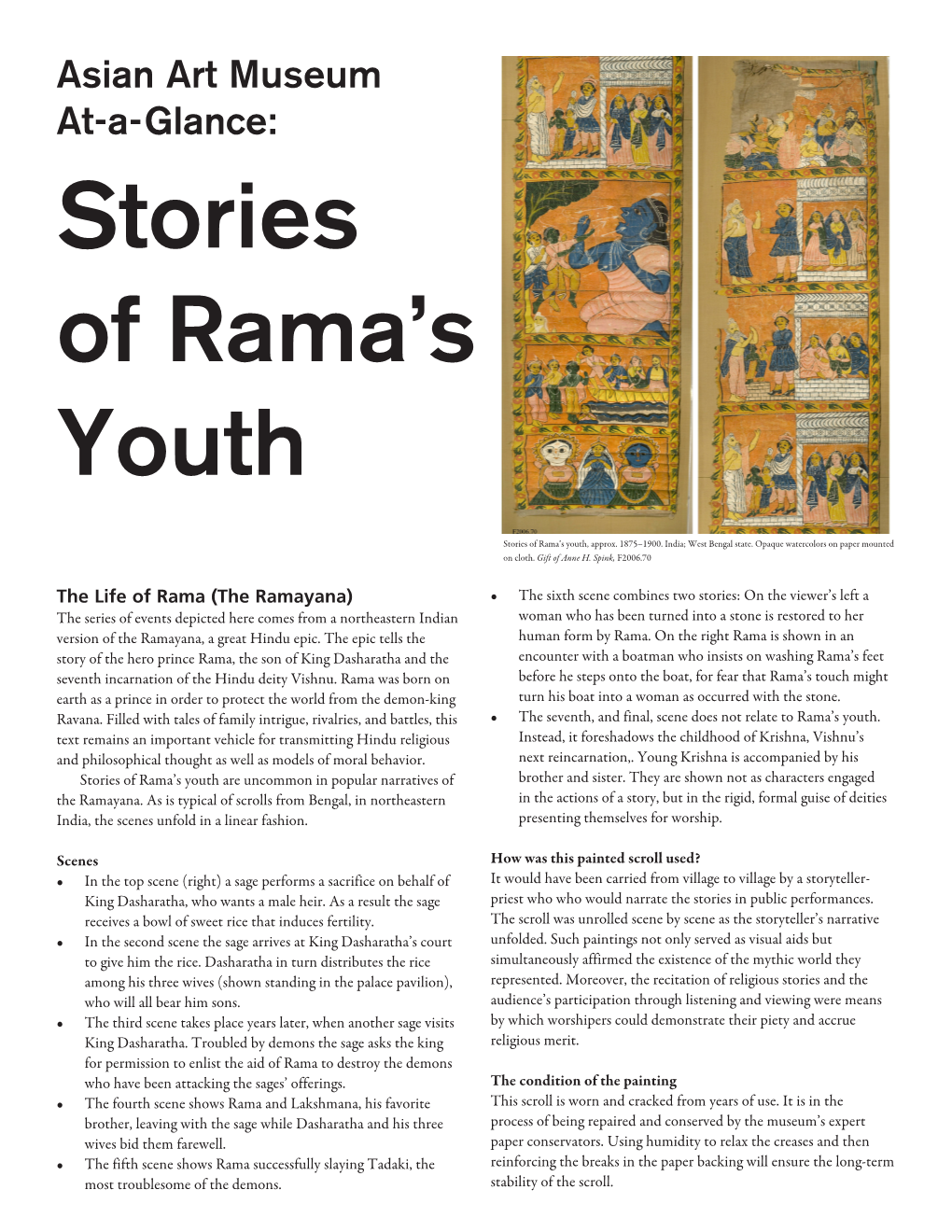 Stories of Rama's Youth