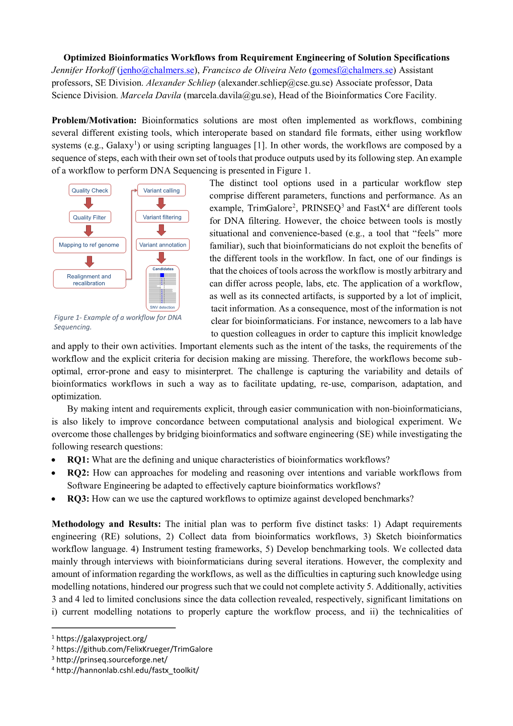 Optimized Bioinformatics Workflows from Requirement